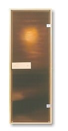 Фото дверной блок пл-42л 1,9х0,7 полумат. бронза, коробка липа